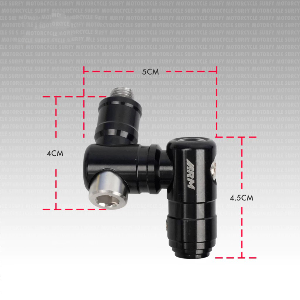 Motorcycle modified rearview mirror mirror code screw 360 fixed height screw cross-border hot sale for wholesale