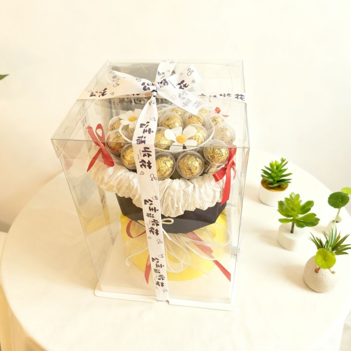 Finished Chocolate Rose Bouquet for Girlfriend, Best Friend, Birthday Gift, Girl Graduation, Valentine's Day, Girly Heart