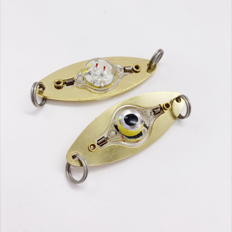 Светодиодный мини-светильник для подводной рыбалки Luya с блестками и глазом рыбы, водонепроницаемый, для ночной рыбалки