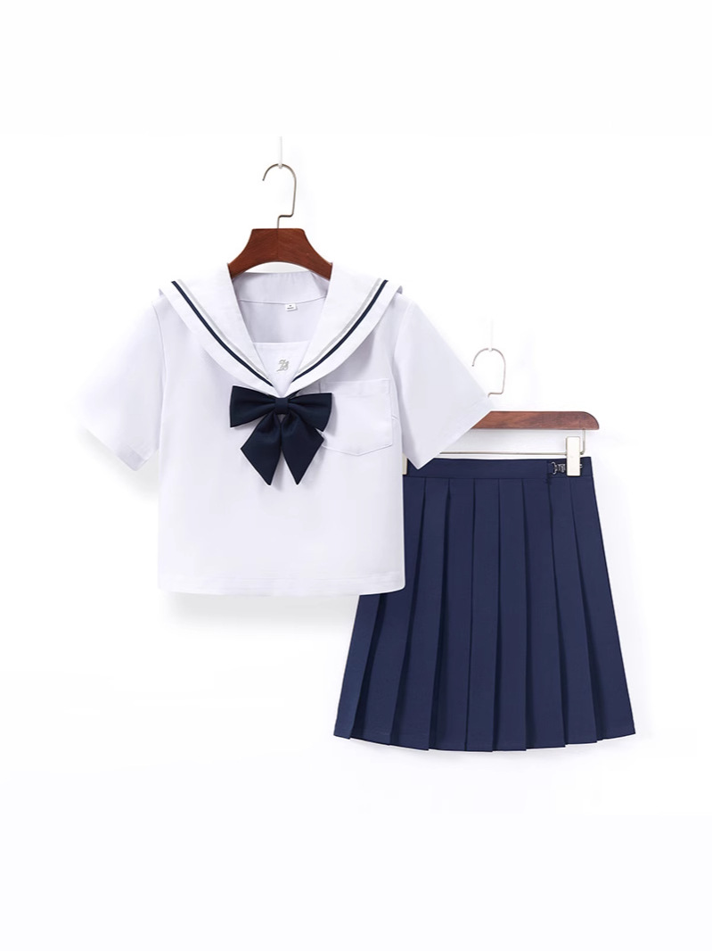 Factory on behalf of the package after-sales shore Beijing jk uniform suit sailor suit basic pleated skirt academic style jk suit