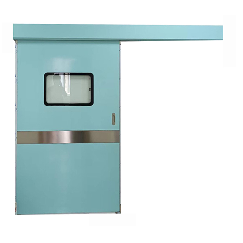 Operating Room Airtight Door Electric Sliding Sliding Door Beauty Automatic Double-Open Steel Pet Yard Pedal Sensor Door