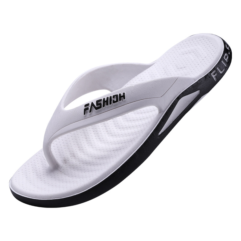 Dropshipping, Free Shipping, Men's Flip-Flops, Durable and Trendy Men's Thick-Soled Beach Shoes for Summer Outings