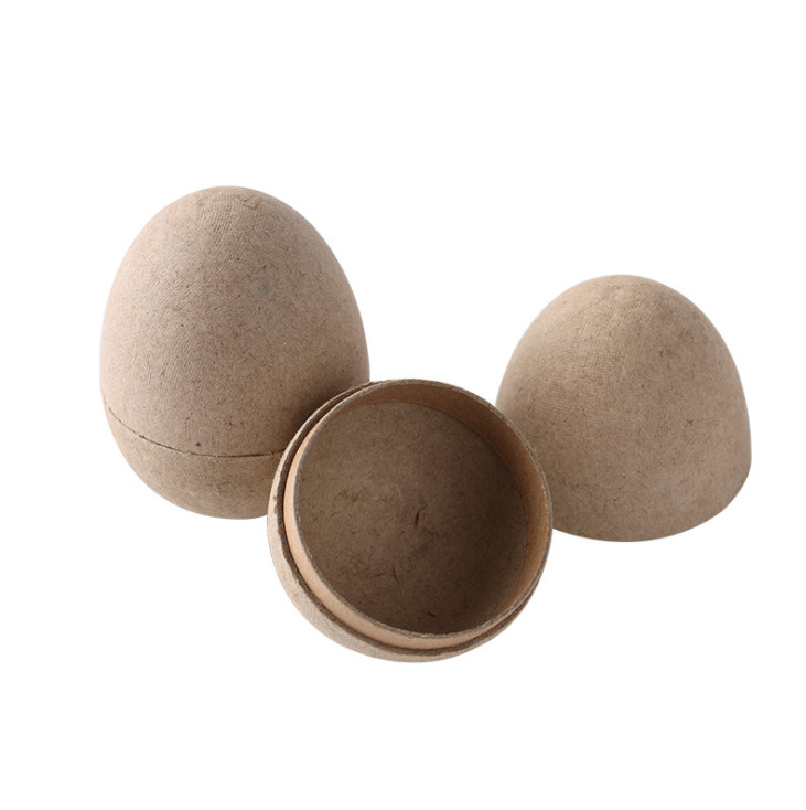 Factory Direct Sales Pulp Molding Dry Pressing Wet Pressing Environmentally Friendly Paper Tray Easter Paper Egg Color Egg Paper Tray Processing and Customization