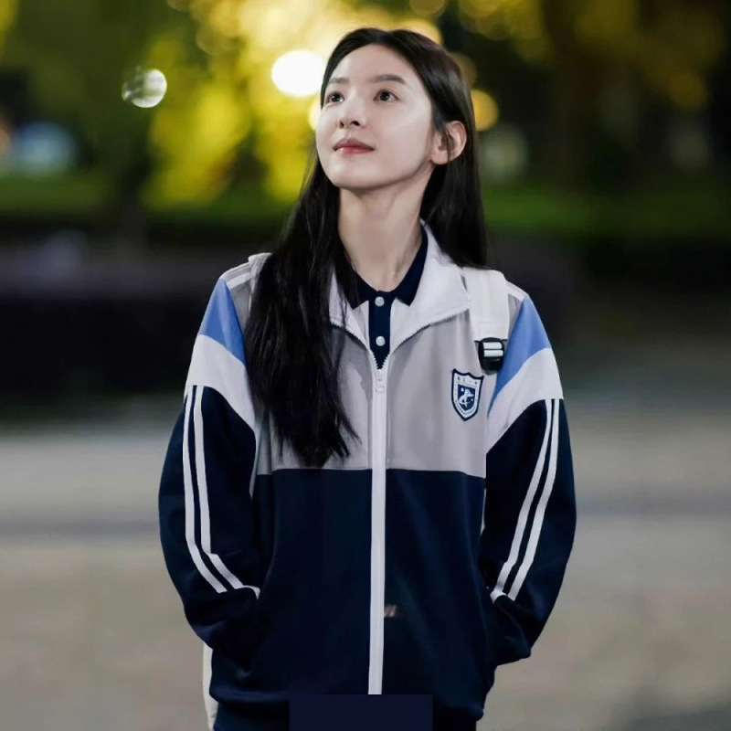 The Same Class Uniform, Junior High School Student Sports Meeting Uniform, Campus College Style School Uniform Suit, Three-Piece Suit for High School Students