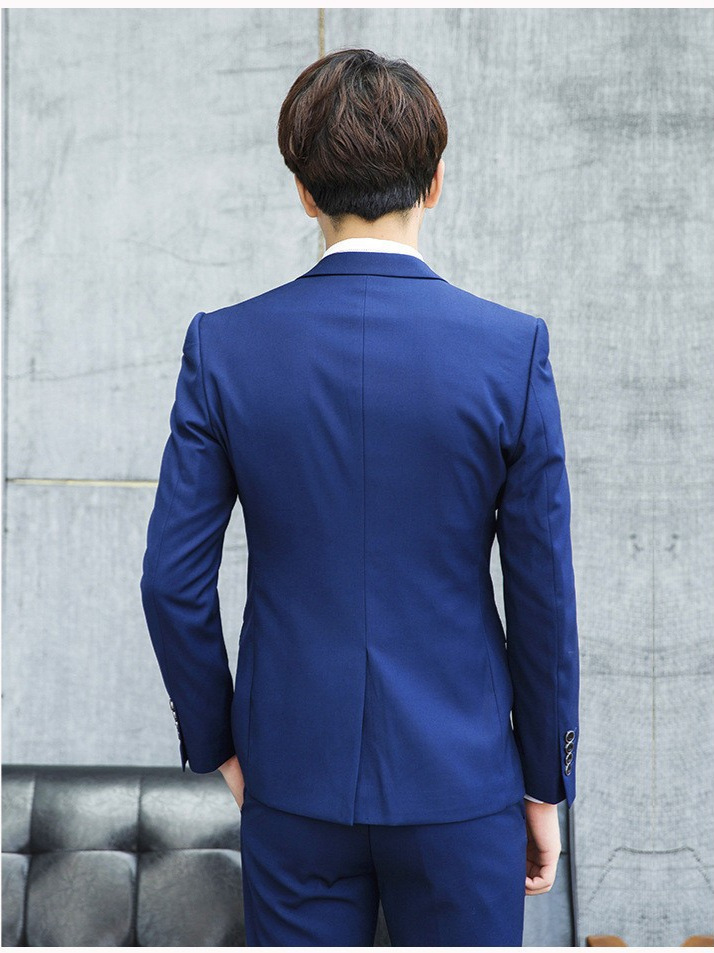 Men's Color Small Suit New Business Men's Suit Single West Slim Fit Men's White Collar Suit Men's Small Suit Men's Suit