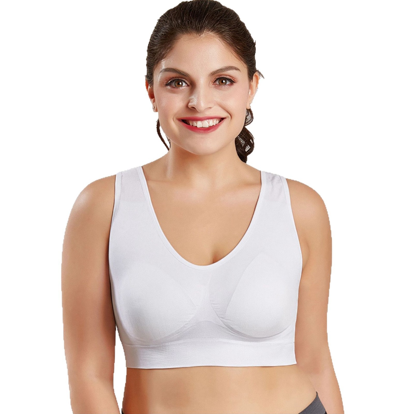 plus size bra Women's Small Vest Seamless Single Layer Chest Wrap Sleeping Yoga Sports Bra Vest