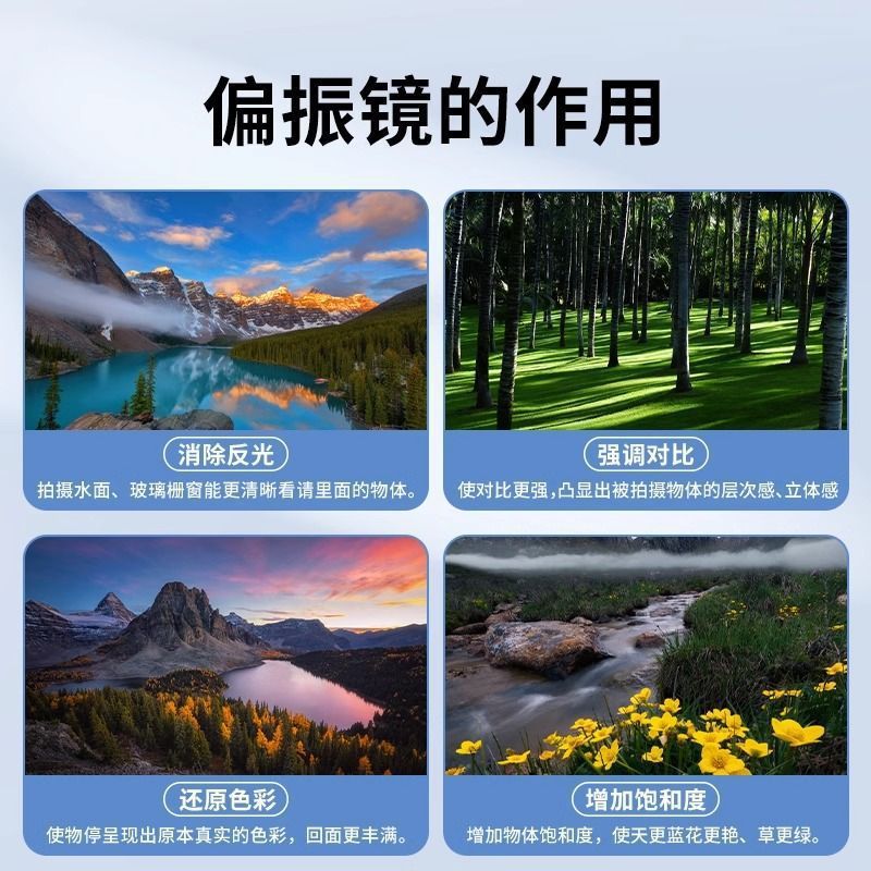 in stock 52mm mobile phone photography polarizer lens filter with clip CPL polarizer to eliminate reflective HD filter