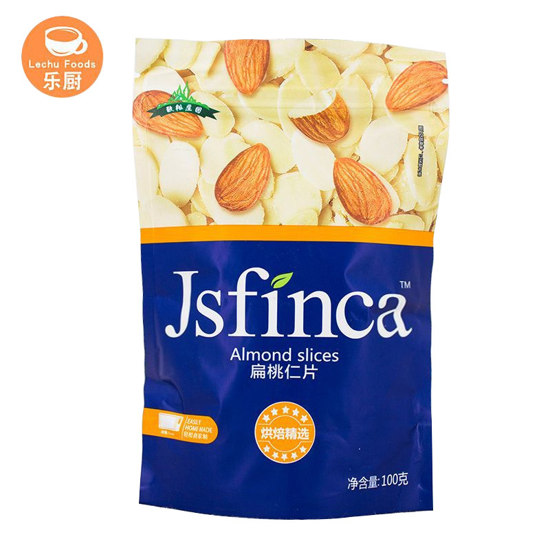 Jingsong Manor Almond Slices Almond Slices Glutinous Rice Boat Baking Ingredients 100g*60 Packs