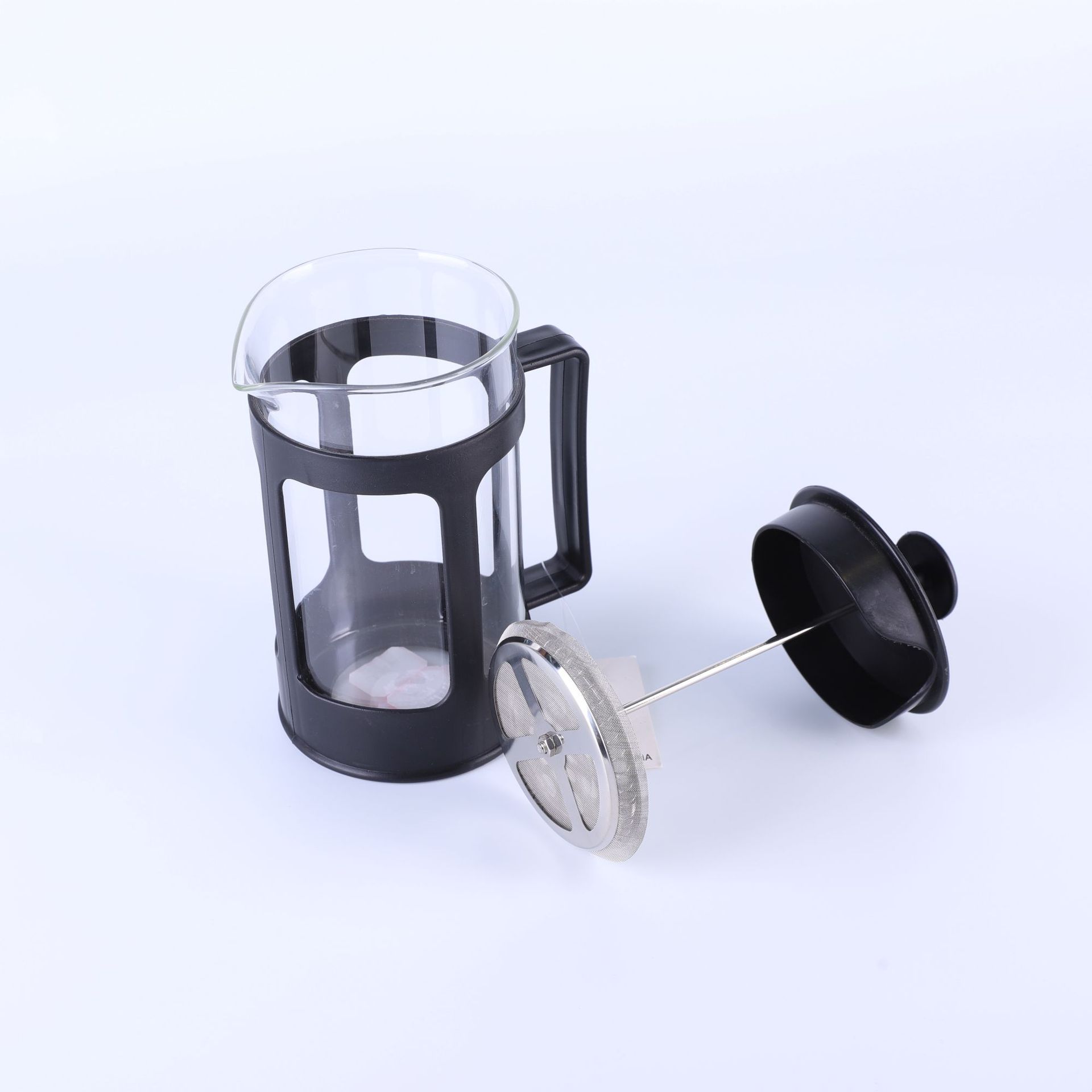 Cross-Border Popular Glass Stainless Steel Tea Maker Household Teapot Coffee Pot French Press Coffee Cup Tea Water Separation