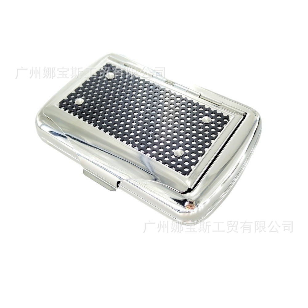 Metal Tobacco Box Cigarette Box Men's Cigarette Storage Box Portable Anti-Pressure Simple Cross-Border Labelable Cross-Border