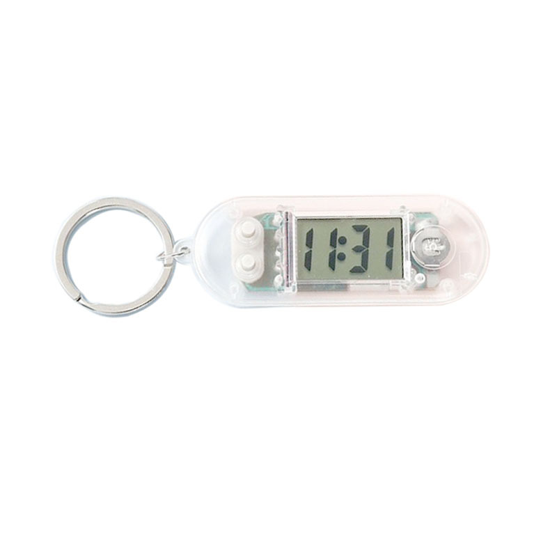 Transparent Portable Hanging Watch Student Mini Digital Watch Keychain Timetable Pendant Civil Service Examination Timer Clock