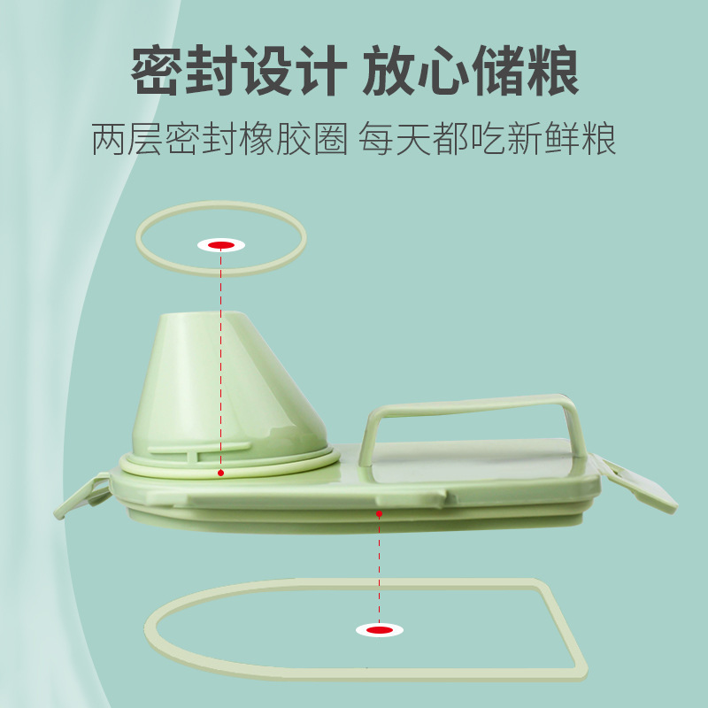 Cat Food and Dog Food Storage Bucket Pet Food Storage Sealed Box Storage Box Storage Tank Small Fresh-Keeping Container 6