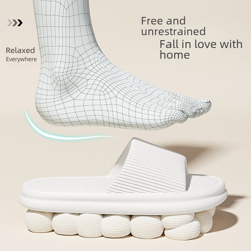 Non-Slip Soft-Soled Bathroom Slippers for Men, Summer Large Size Bathing Slippers, Women's Home Slippers, Men's Wholesale