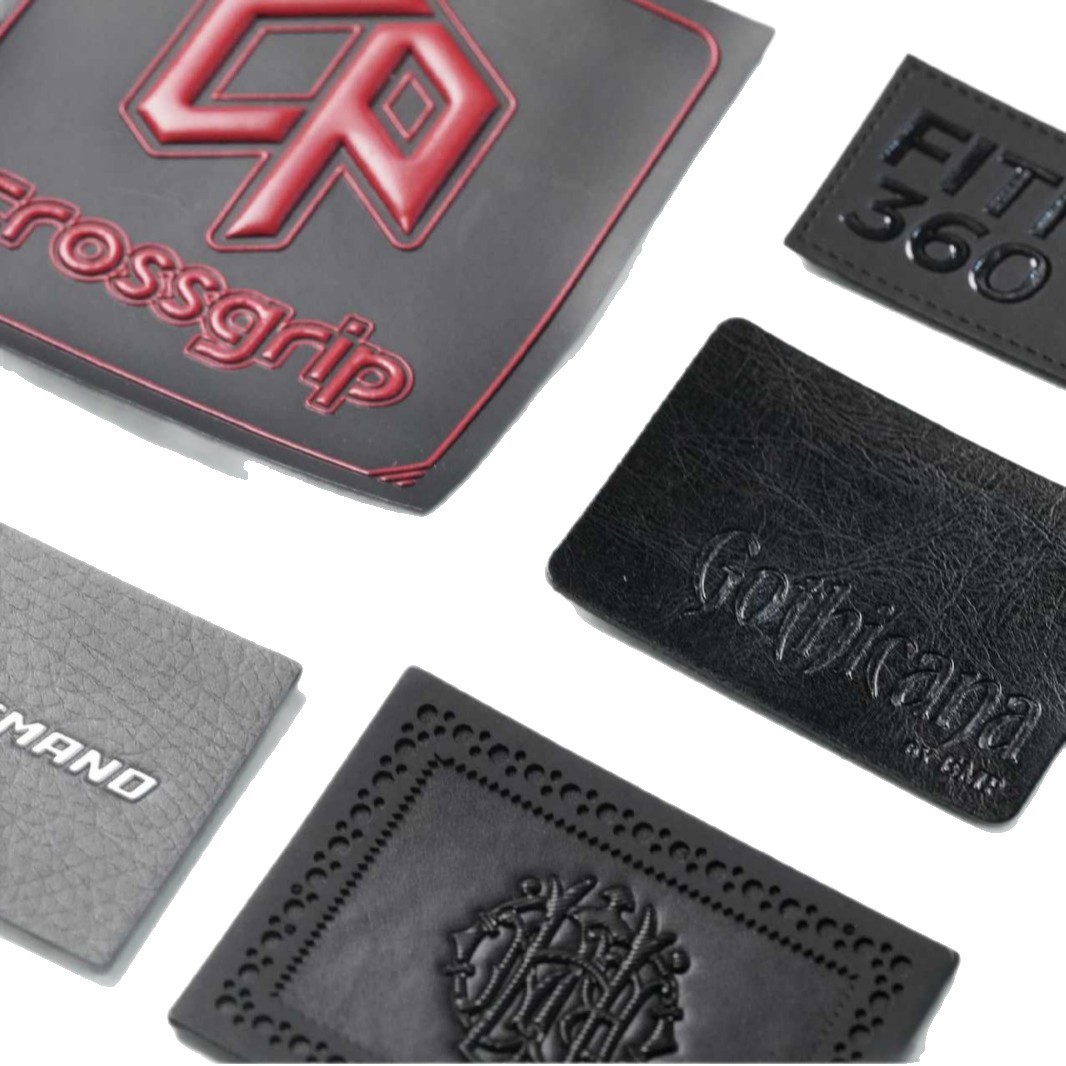 In-Stock Leather Trademark Logo Color-Changing Pu Leather Label Jeans Leather Label Decorative Patch Applique