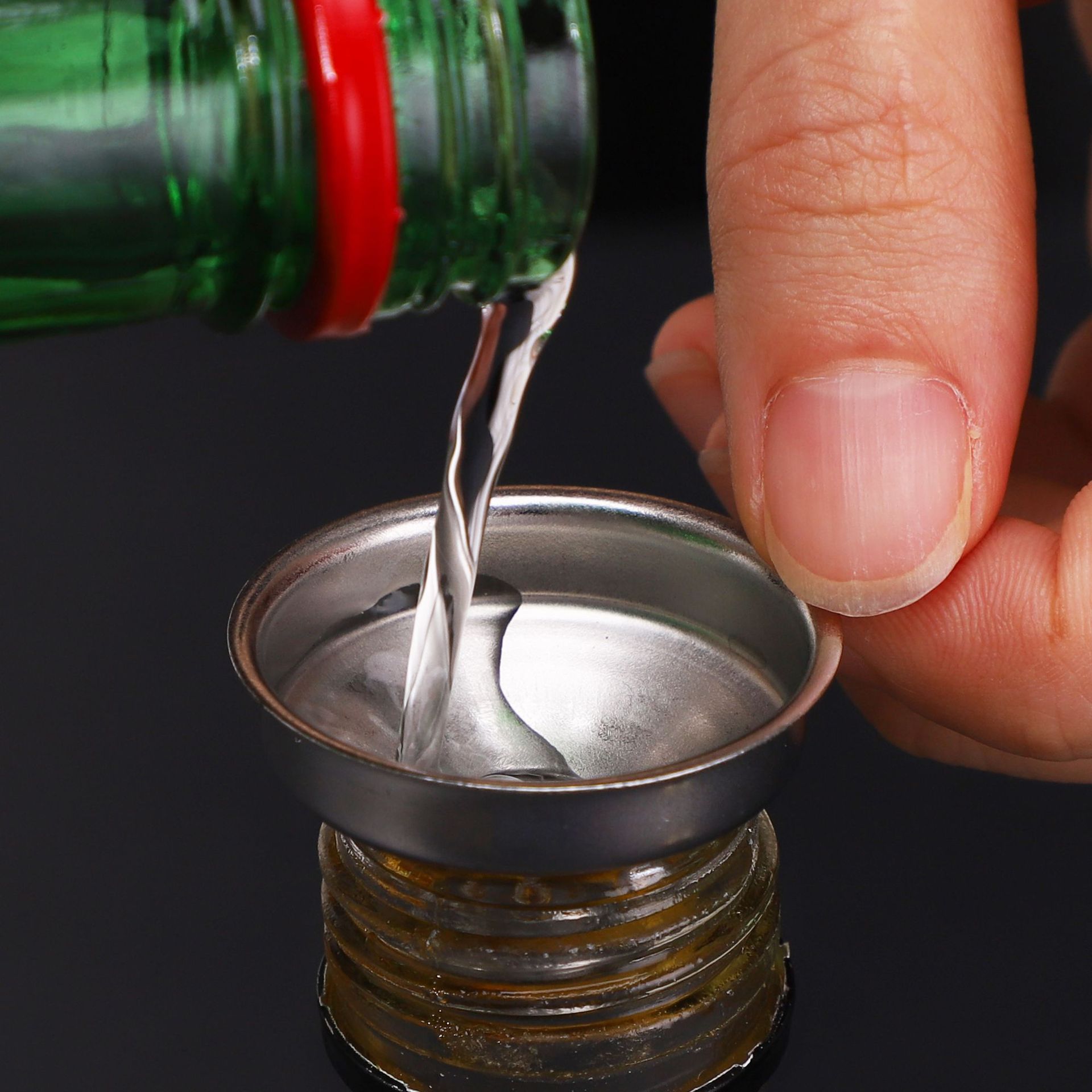 Wholesale Household Stainless Steel Flask Funnel 201 304 Matching Special Wine Funnel Mini Wine Dispenser