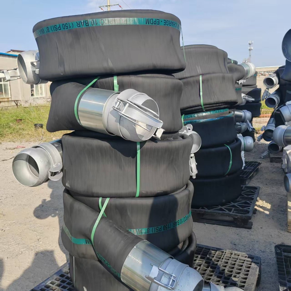 4“-28” Rubber Mud Water Hose Used in Water Areas, Engineering, Coal Mines, Oil Machinery