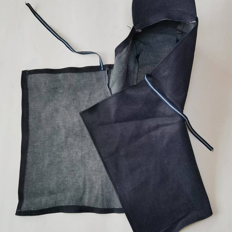 Wholesale Denim Shawl Hat Protective Hat Labor Protection Denim Shawl Hat Cement Handling Spray Paint Shawl Hat Manufacturer Direct Delivery