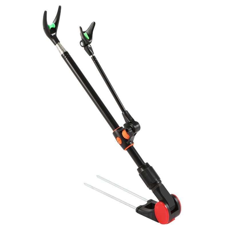 Fishing Rod Bracket Stainless Steel Fishing Bracket Bold Battery Ground Insertion Fishing Rod Bracket Fishing Box Fishing Chair Dual-purpose Ground Insertion