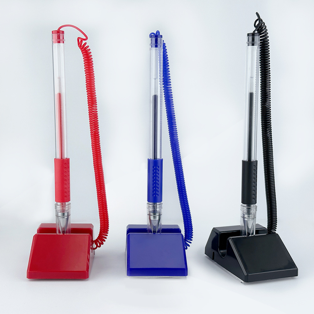 Desk pen logo fixed signature pen bank counter pen advertising desktop paste gel pen