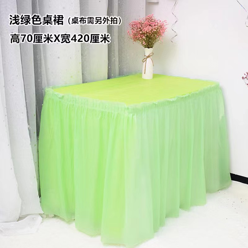 Peva Tablecloth Table Skirt Thickeneded New Material Waterproof and Oil-Proof Tablecloth Hotel Party Dessert Table Decoration Tablecloth