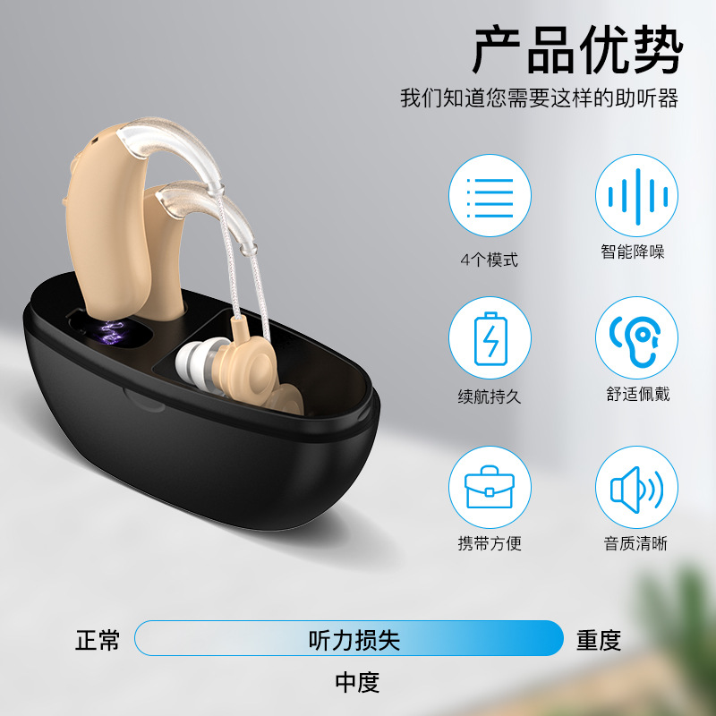 Spot Charging Hearing Aid Sound Amplifier Multi-Mode Hearing Aid Sound Collector Accessories Hearingaid Wholesale