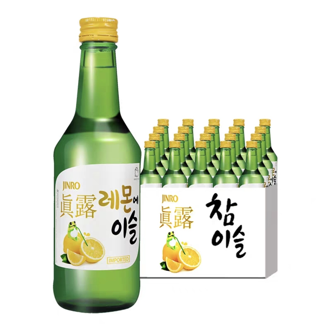 South Korea Imports Zhenlu Lemon Flavored Liqueur, Lemon Flavored Soju, Barbecue Hot Pot, the First Choice for Relieving Greasiness
