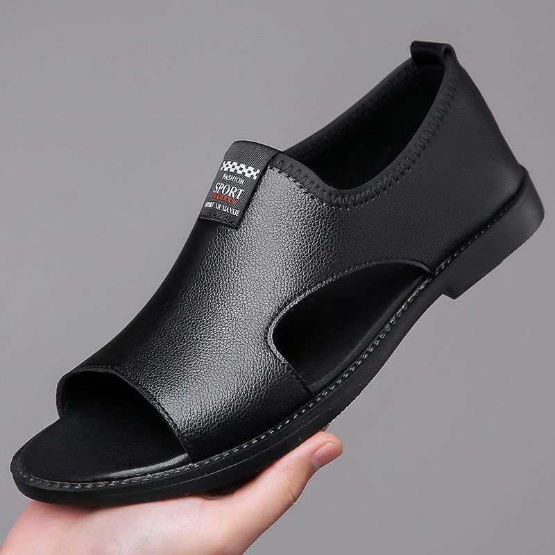 2025 Summer Sandals Wholesale New Men's Casual Soft-Soled Non-Slip Anti-Odor Men's Non-Slip Breathable Beach Shoes Luo