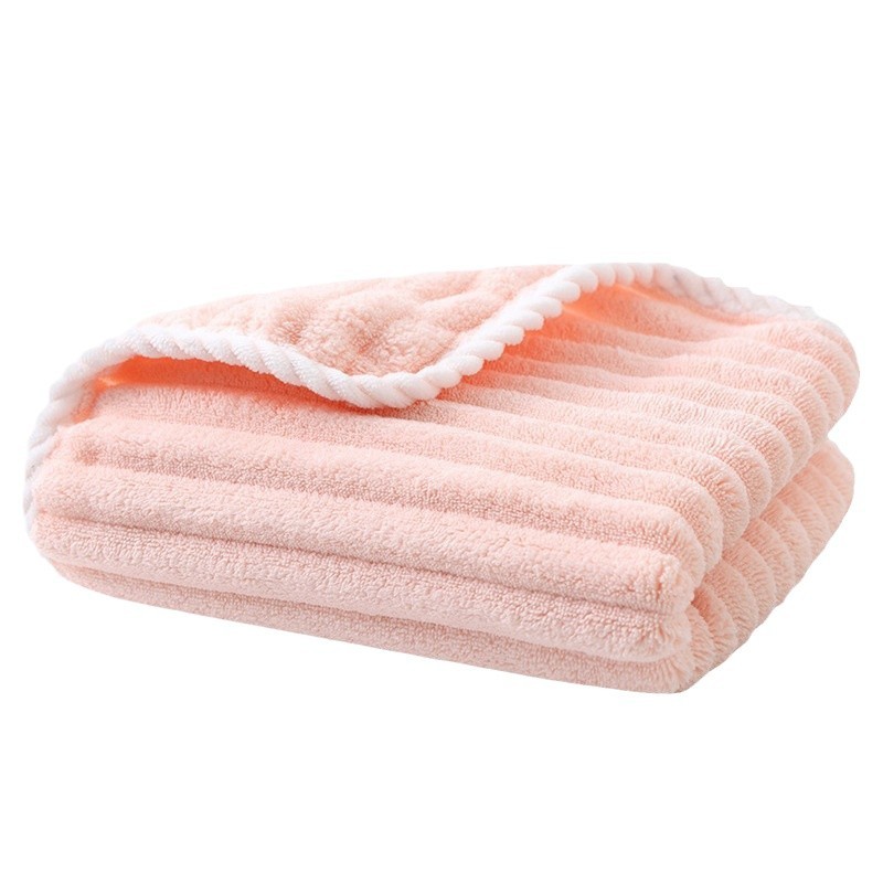Candy Strip Towel Bath Towel Three-Piece Set Soft Water Absorbent Bath Cap Quick-Drying Not Easy to Lose Hair Bath Household suit