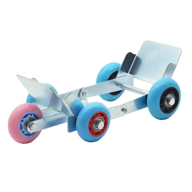 Electric Battery Motorcycle Flat Tire Auxiliary Cycling Emergency Booster Tricycle Tire Explosion Wheel Self-rescue Trailer Artifact