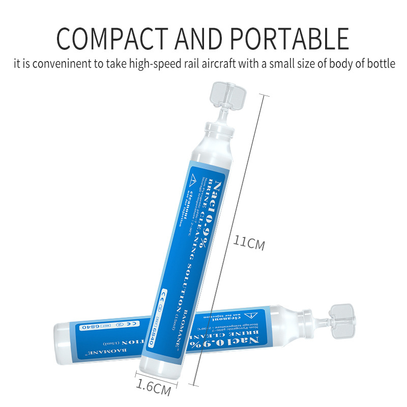 English version of 0.9% sodium chloride saline 15ml foreign trade for Nacl Solution a generation of CE