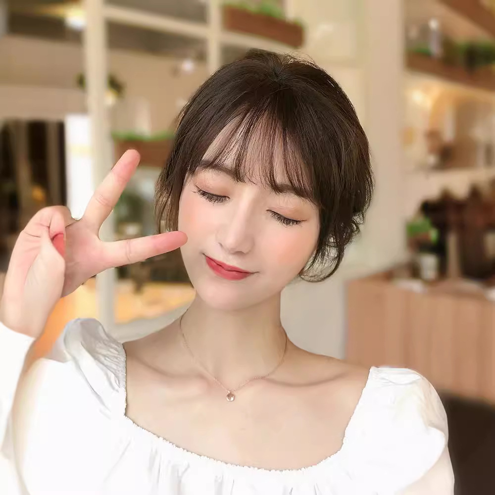 Direct Supply Air Bangs Wig Summer Lightweight False Bangs Natural Preface Invisible Traceless Air Bangs Wig Pieces