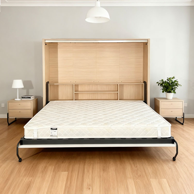 Foldable Invisible Bed for Small Apartments, Multifunctional Murphy Bed, Space-Saving Internet Celebrity Hidden Bed Frame