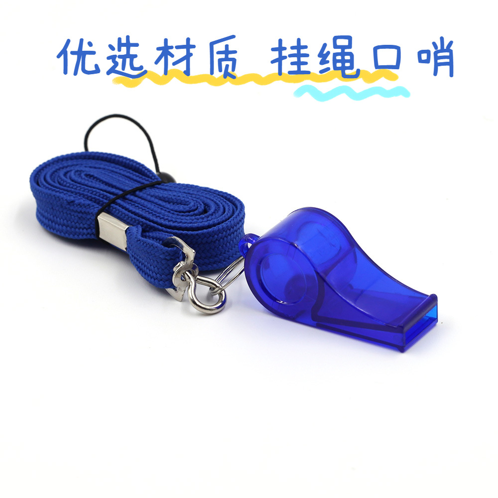 Factory direct color environmental protection referee cheerleader whistle ABS life-saving children toy promotional plastic whistle
