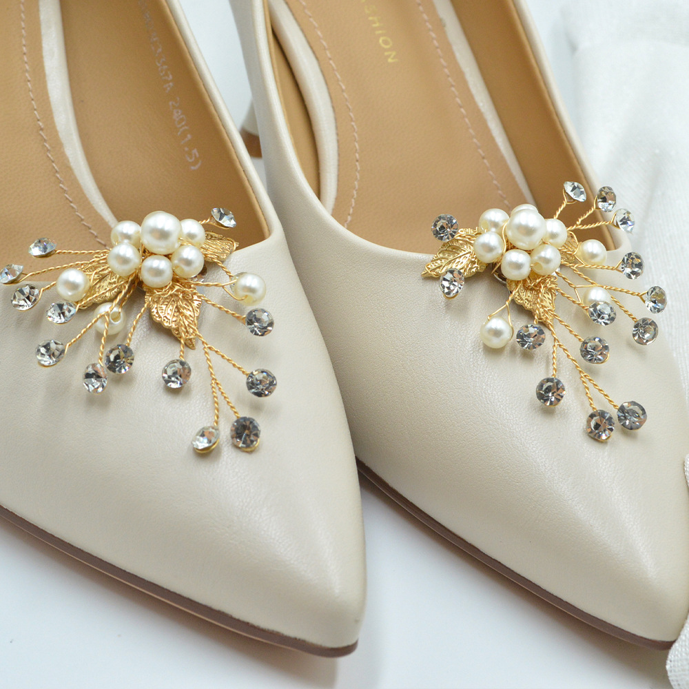 Fashion bridal shoes clip Korean shoes flower diy clothing with corsage chest clip accessories detachable flower clip all-match