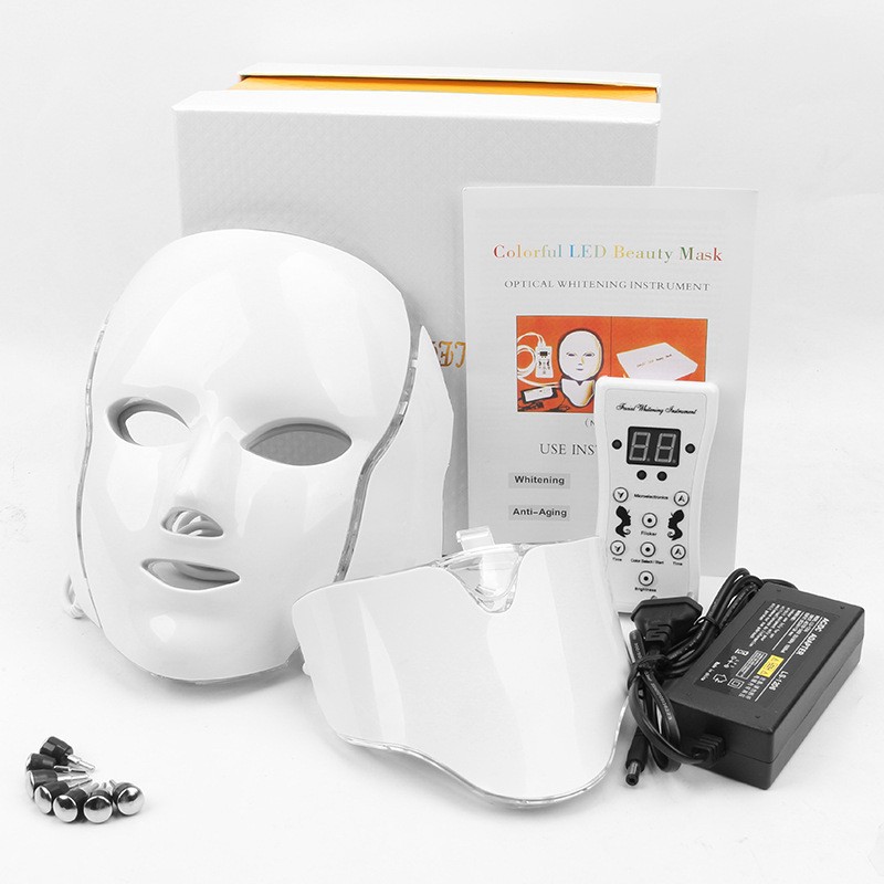 Cross-border colorful beauty mask photon rejuvenation AI intelligent EMS spectrometer home facial LED beauty mask