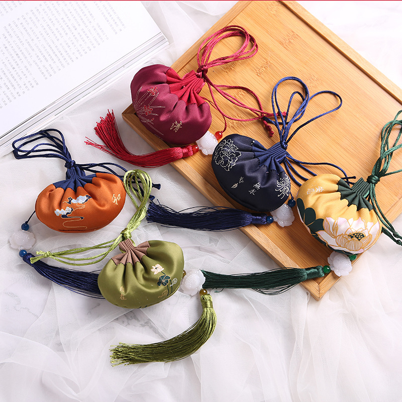 Manufacturer's New Antique Tassel Purse Han Dynasty Portable Small Pendant New Chinese Style Sachet Retro Sachet Sachet Empty Bag