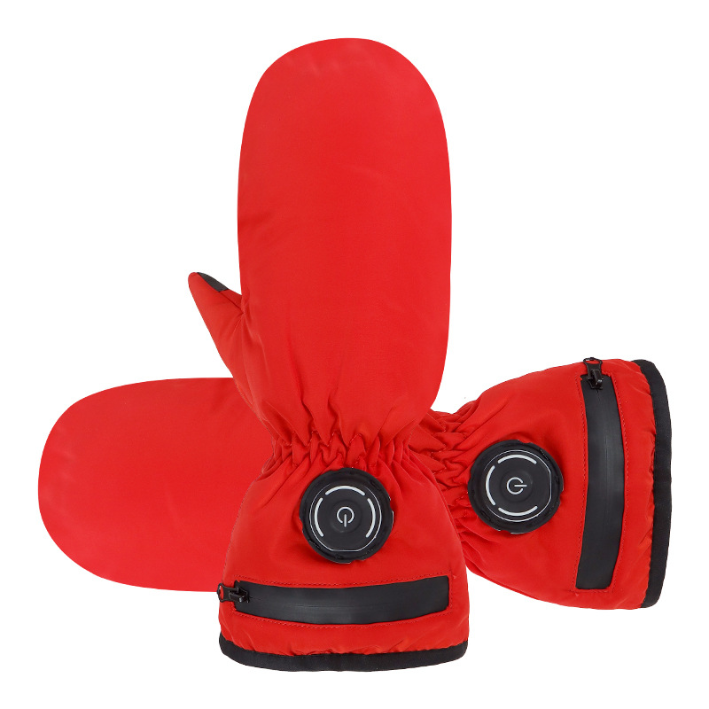 Heating gloves cycling battery charging heating electric heating temperature regulating electric waterproof touch screen velvet outdoor winter men and women