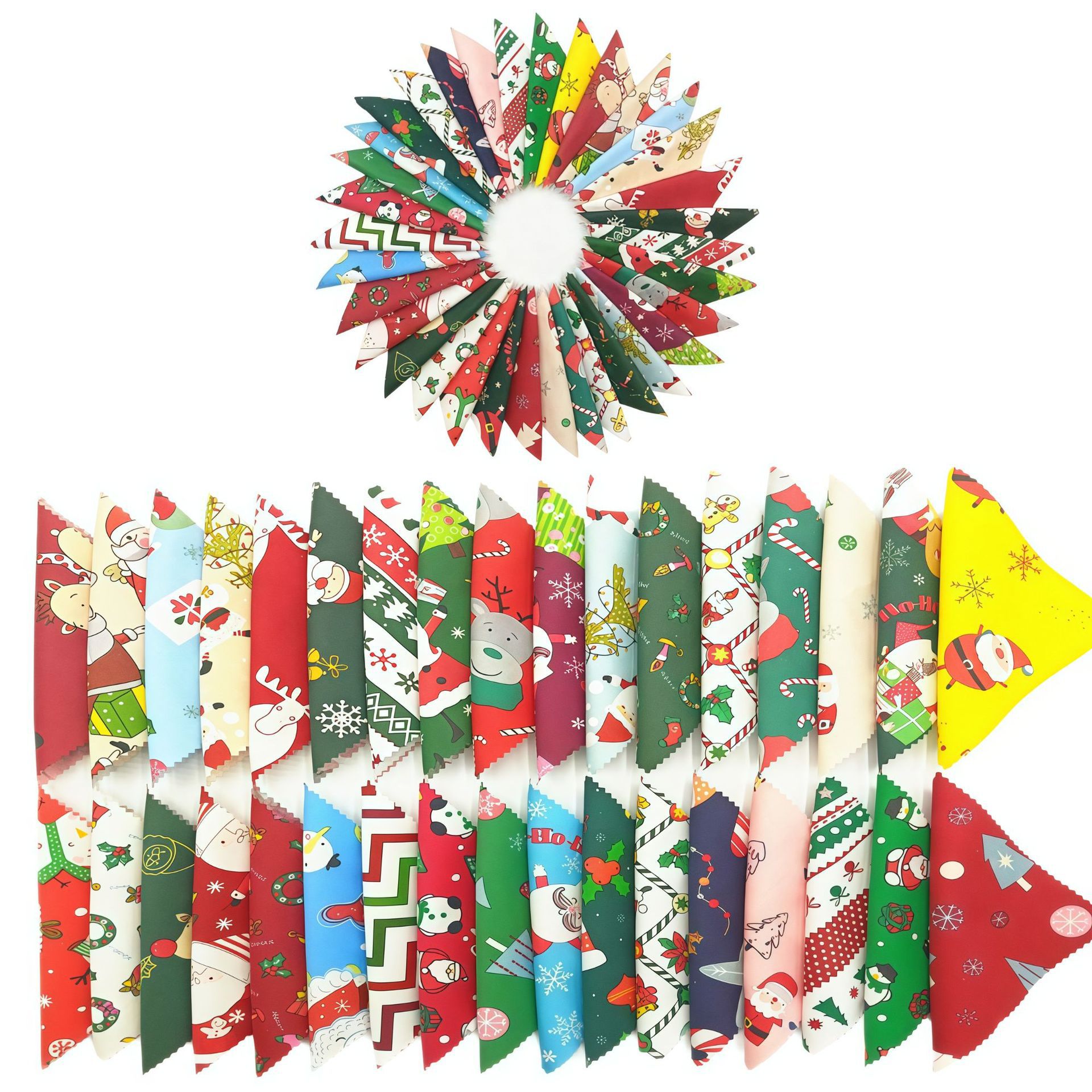 Cross-Border Exclusive Sale of Various Specifications of Christmas DIY Patchwork Strips and Cloth Blocks in Stock Wholesale. Theft of Pictures Will Be Investigated
