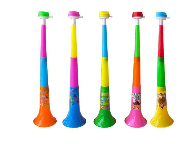 Three-Section Large Telescopic Horn Cheering 60cm Activity Kidsren's Toy Plastic Competition Fan Woozula