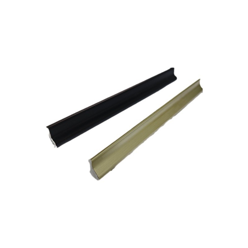 Direct Selling Aluminum Alloy Bathroom Water Retaining Strip Countertop Bathroom Water Blocking Strip Washbasin Edge Strip Dry and Wet Separation