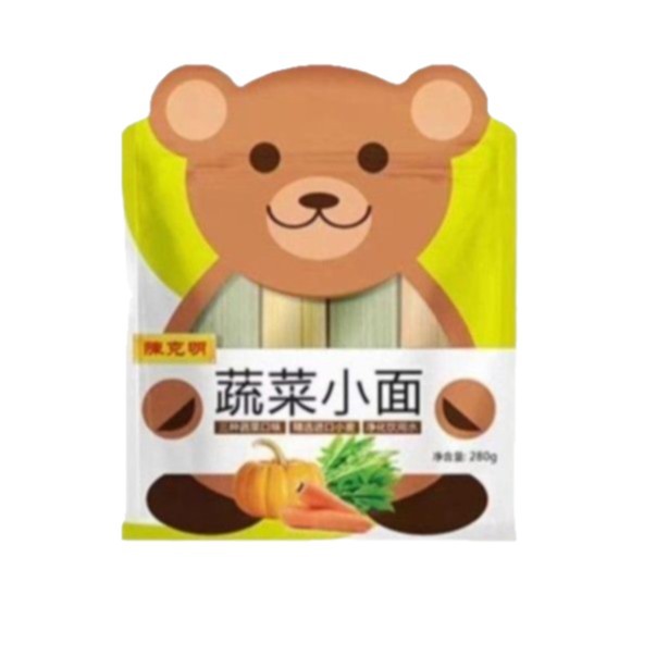 Chen Keming Children's Noodles with Vegetables, Mixed Grains, Butterfly Eggs, High Calcium, Iron, and Zinc, Carrot and Mixed Vegetable Shredded Noodles with Zinc
