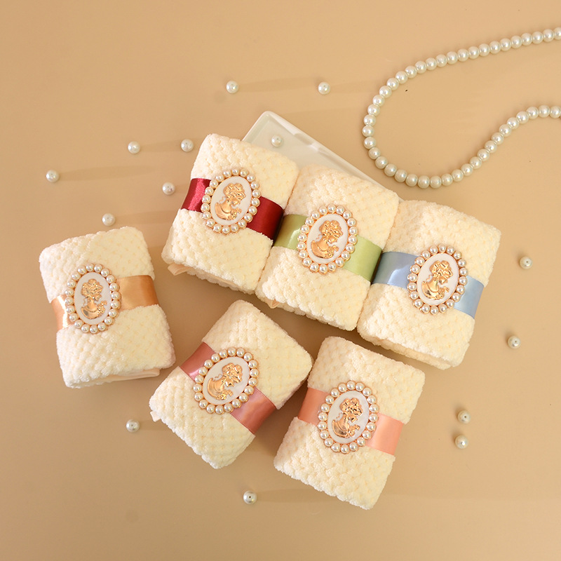 Wedding and Wedding Festive Shop Accompanying Ceremony with Coral Fleece Baroque Towel Multicolor Optional Gift Gifts