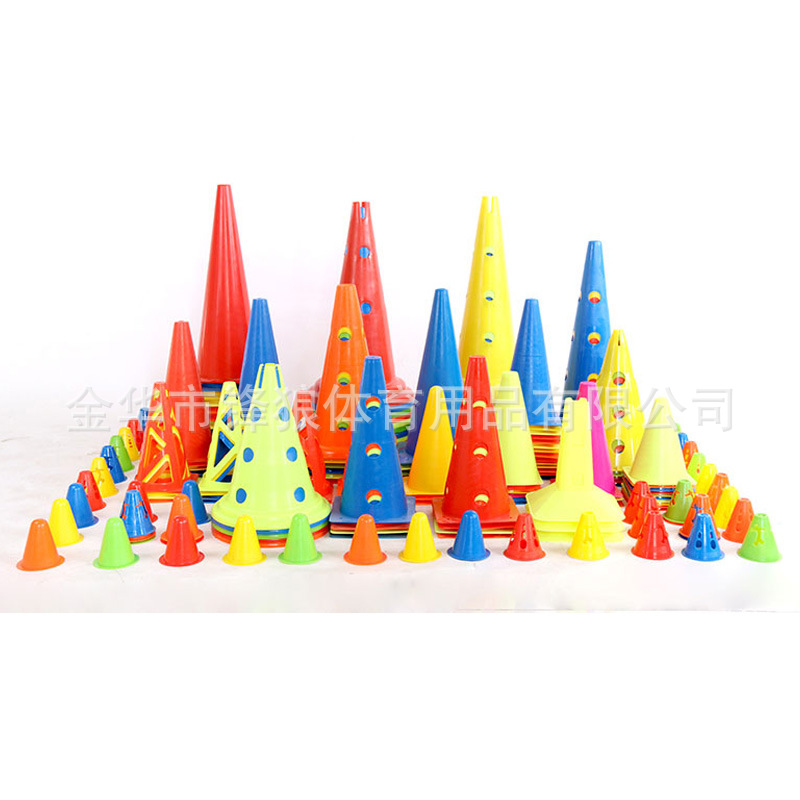 Football training logo barrel obstacle taekwondo hall road cone triangle cone basketball football training equipment wholesale