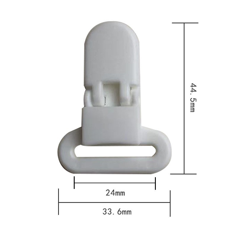 Fixed ring integrated clip 2.5cm plastic clip duckbill alligator clip pacifier clip plastic multi-purpose anti-drop clip