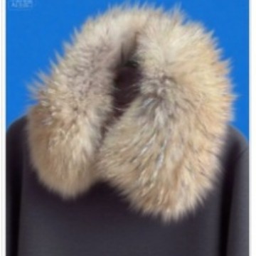 Winter Faux Raccoon Fur Collar, Fashionable Cold-Proof and Windproof Leather Jacket, Fur Collar and Cuff Clothing Accessories