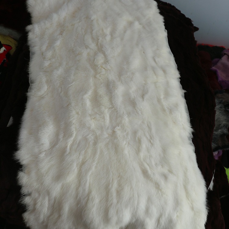 Factory Direct Sales Spliced Rabbit Fur Blanket Fabric Rabbit Skin Clothing Liner Fabric Photo Background Bedside Blanket Cloth Fabric