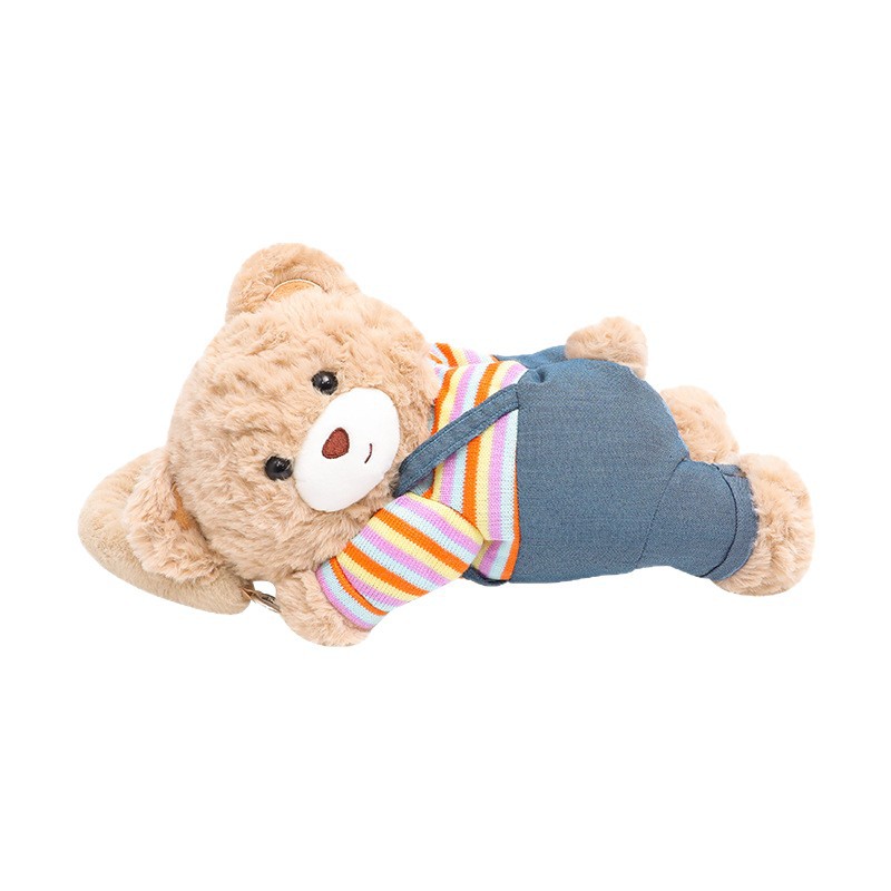 Car Tissue Box Hanging Car Tissue Box Bear Creative Cute Car Practical Doll Tissue Bag Hanging Bag