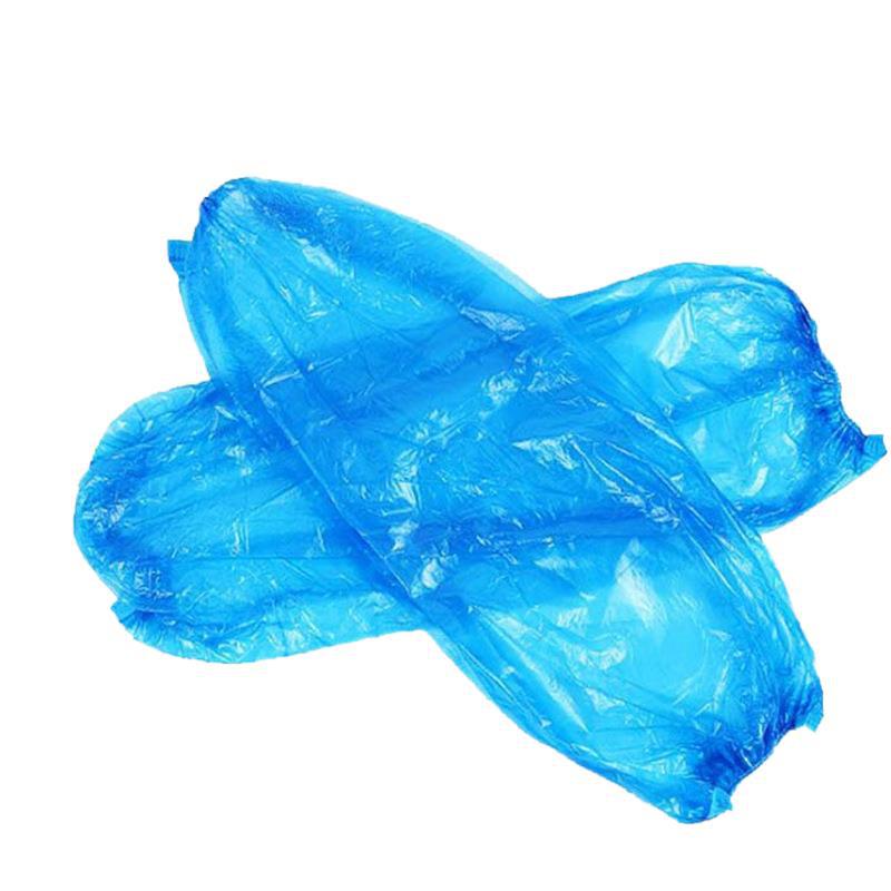 Manufacturer's In-Stock Disposable Pe Sleeves, Waterproof and Oil-Proof, for Household Cleaning, Hotel Kitchens, Barbecue, Plastic Sleeveless Gloves