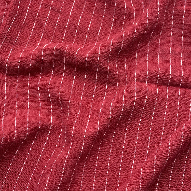 1cm Yarn-Dyed Linen Cotton Sand-Washed Strips, Comfortable and Soft Pants, Children's Clothing Fabrics