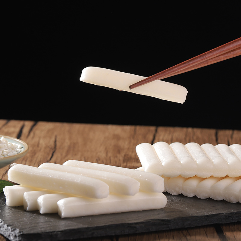 Water-Cooked Hot Pot Rice Cake Strips Korean Spicy Fried Rice Cake Ingredients Wholesale Free Shipping Chili Glutinous Rice Cheese